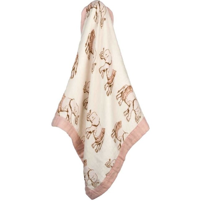Tutu Elephant Mini Lovey Two-Layer Muslin Security Blanket