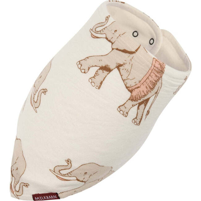 Tutu Elephant Bamboo Three-Layer Kerchief Bib