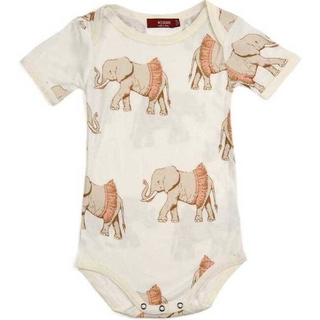 Tutu Elephant Bamboo Short Sleeve One Piece