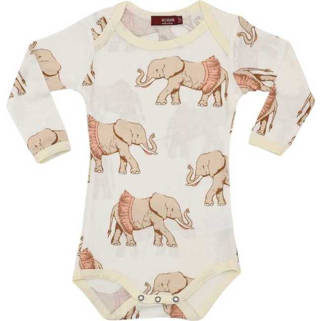 Tutu Elephant Bamboo Long Sleeve One Piece