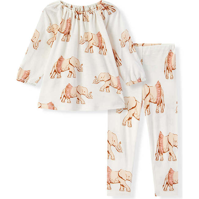 Tutu Elephant Bamboo Dress & Legging Set