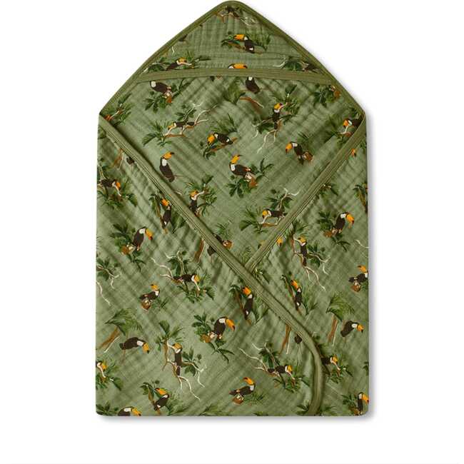 Toucan Organic Hooded Swaddle Blanket