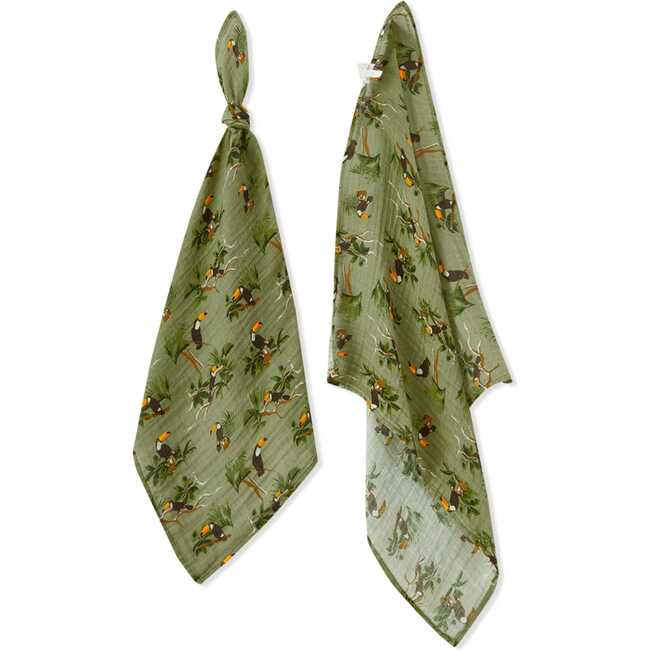 Toucan Organic Cotton Burp Cloth