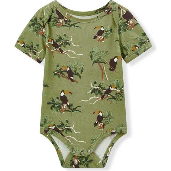 Toucan Cotton Stretch Short Sleeve One Piece