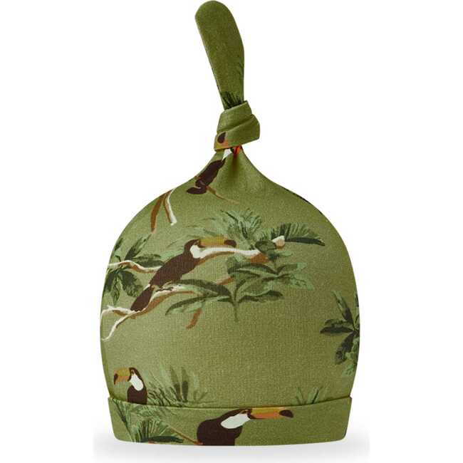Toucan Cotton Stretch Knotted Beanie Hat