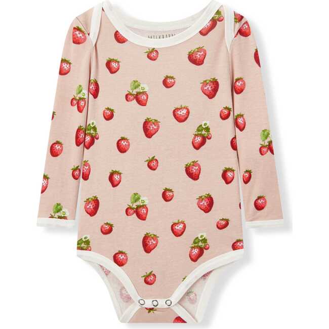 Strawberry Organic Cotton Long Sleeve One Piece