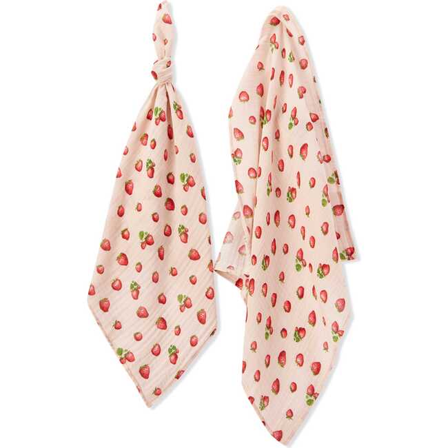 Strawberry Organic Cotton Burp Cloth