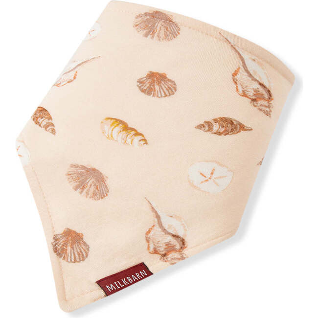 Seashells Bamboo Three-Layer Kerchief Bib