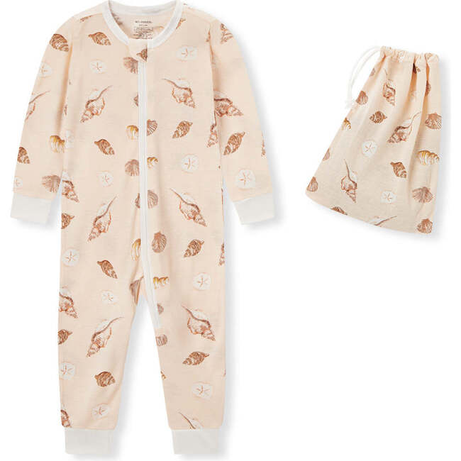 Seashells Bamboo Zipper Pajama