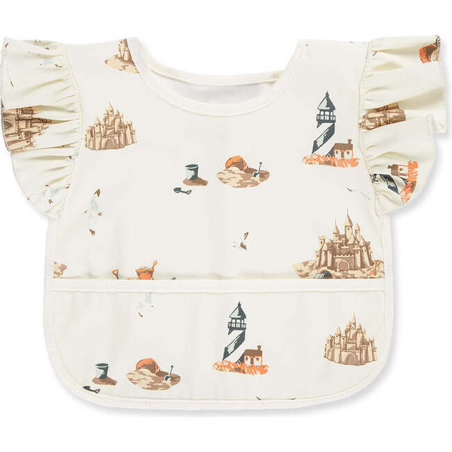 Sandcastle Ruffle Pocket Bib