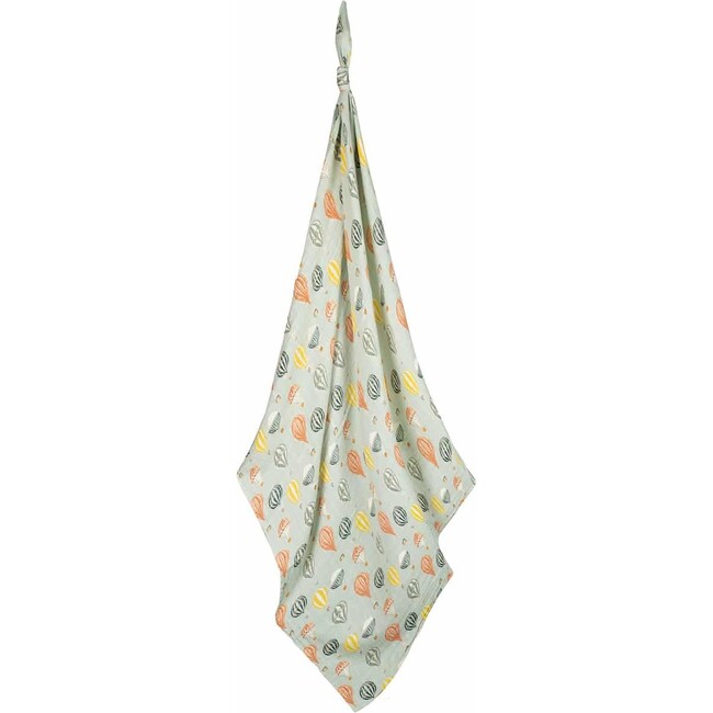 Vintage Balloons Organic Cotton Muslin Swaddle Blanket