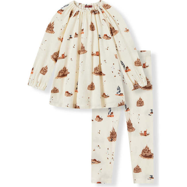 Sandcastle Organic Cotton Dress & Legging Set