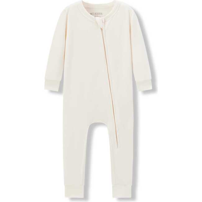 Salt Luxe Solid Zipper Pajama