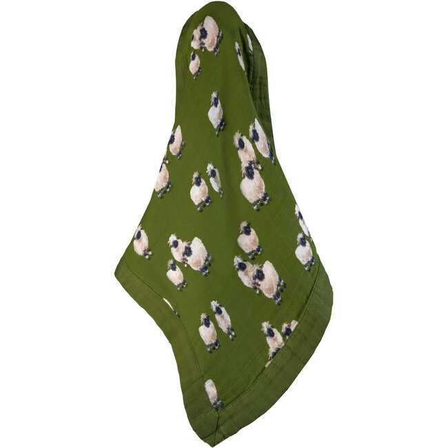 Valais Sheep Mini Lovey Two-Layer Muslin Security Blanket