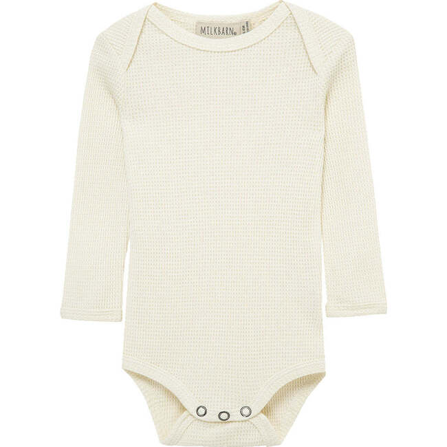 Vanilla Waffle Long Sleeve One Piece