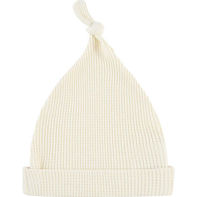 Vanilla Waffle Knotted Beanie Hat