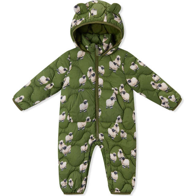 Valais Sheep Lightweight Down Hooded Jumpsuit