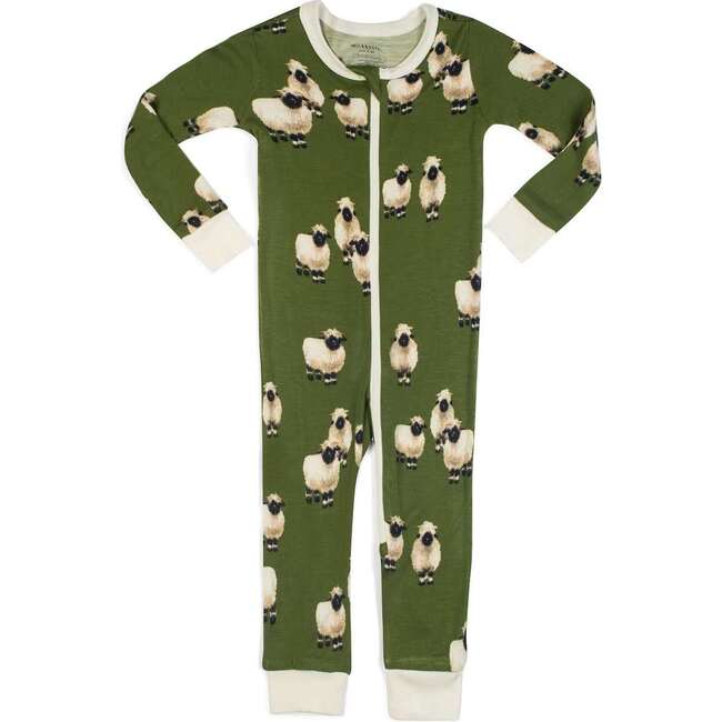 Valais Sheep Bamboo Zipper Pajama