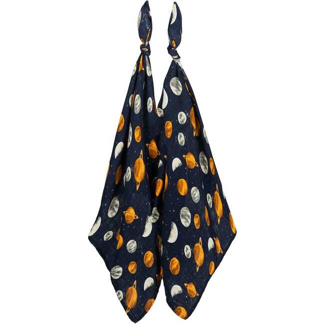 Planets Bamboo Muslin Two-Piece Burp Cloth Set