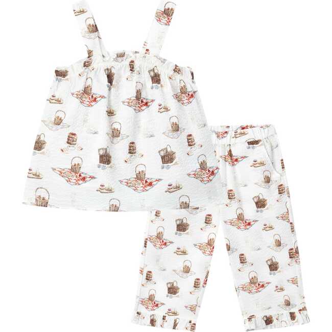 Picnic Ruffle Tank and Pant Set