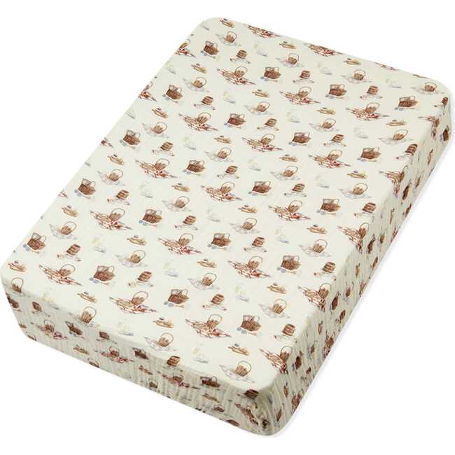 Picnic Organic Cotton Crib Sheet
