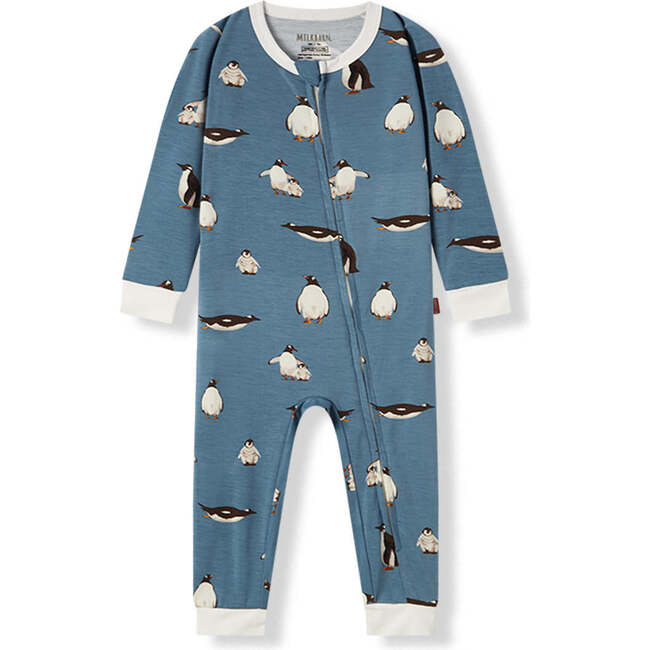 Penguin Luxe Stretch Zipper Pajama