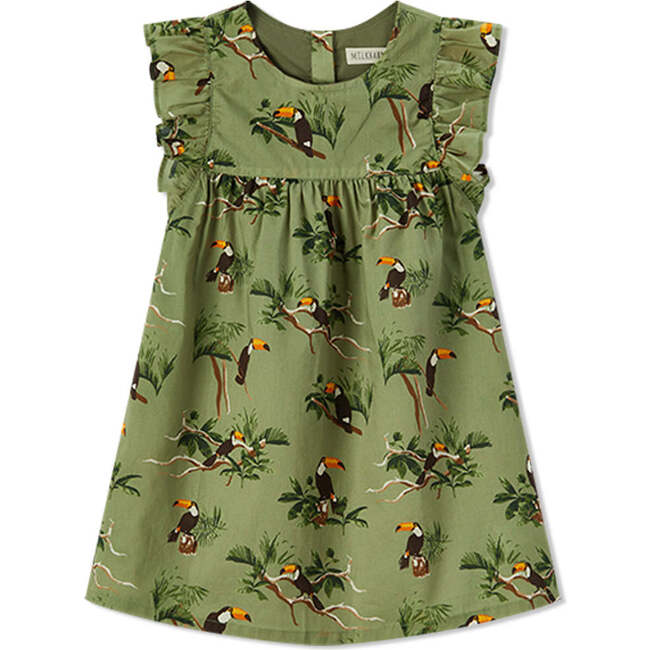 Toucan Butterfly Ruffle Dress & Bloomers