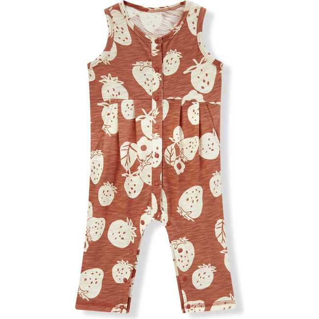 Strawberry Silhouette Slub Cotton Sleeveless Jumper