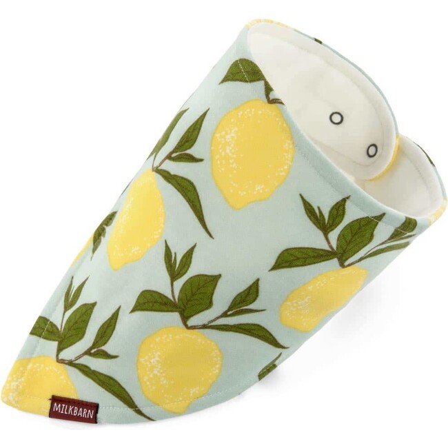 Lemon Organic Cotton Three-Layer Kerchief Bib