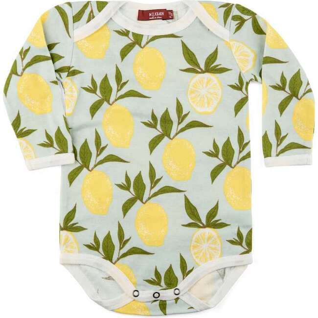 Lemon Organic Cotton Long Sleeve One Piece