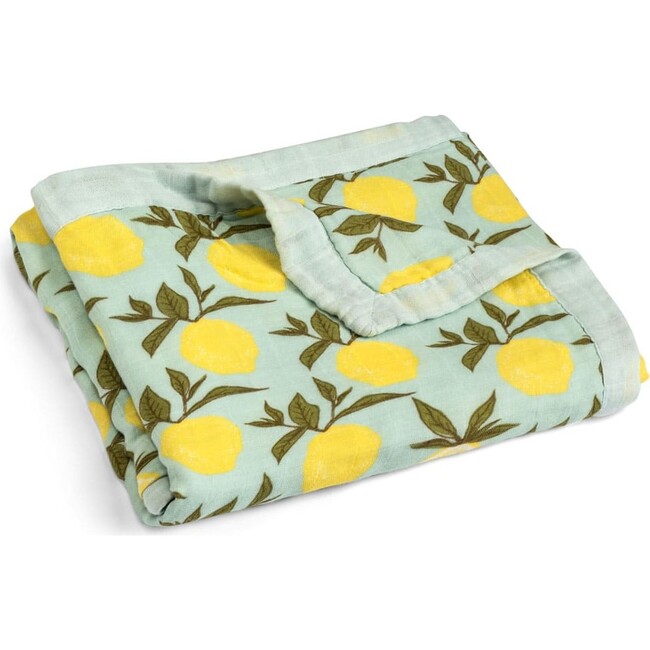 Lemon Big Lovey Three-Layer Muslin Blanket