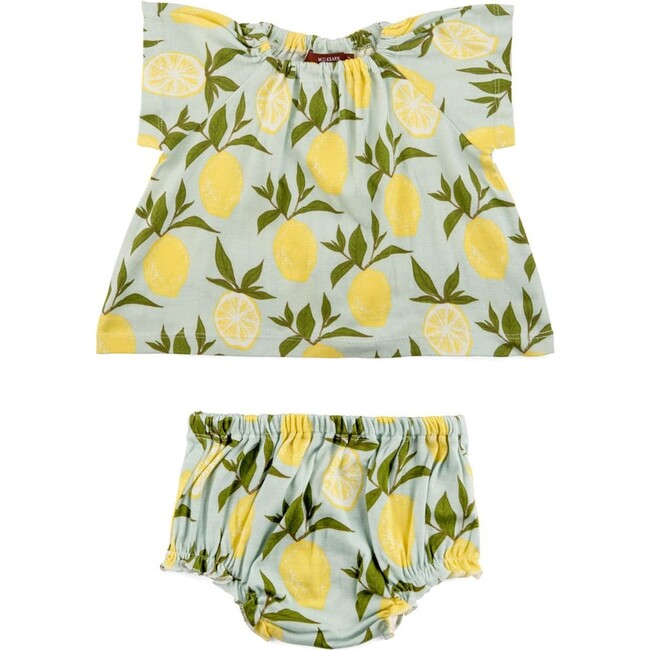 Lemon Organic Cotton Dress & Bloomer Set