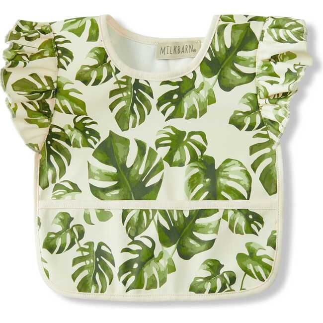 Island Leaf Ruffle Pocket Bib