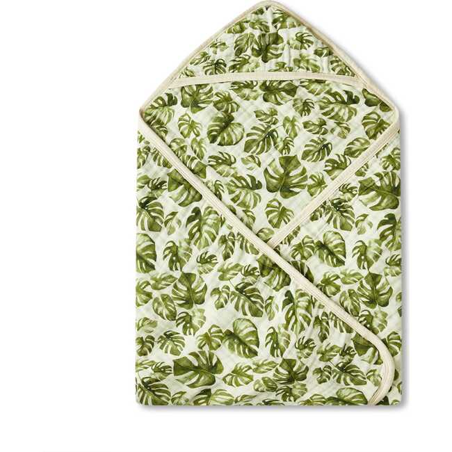 Island Leaf Organic Hooded Swaddle Blanket