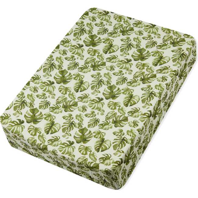 Island Leaf Organic Cotton Crib Sheet