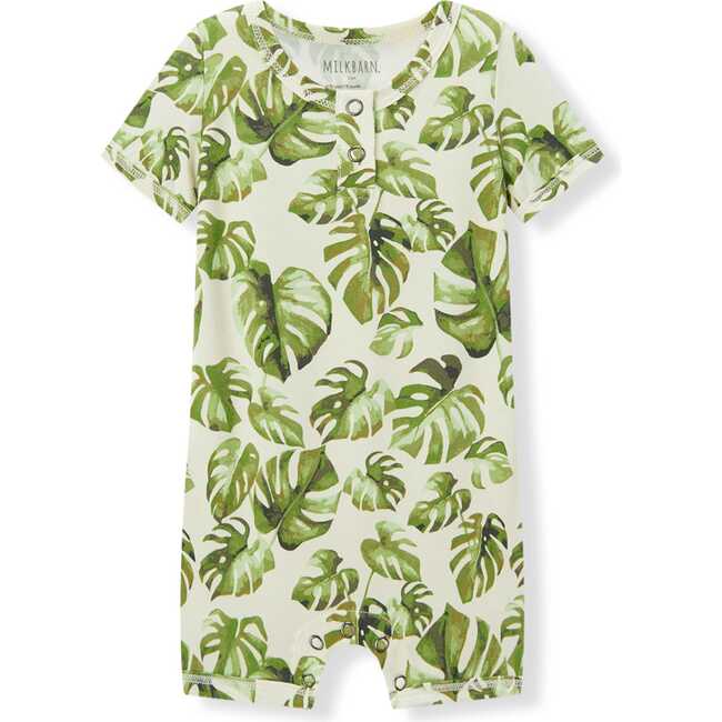 Island Leaf Cotton Stretch Shortall