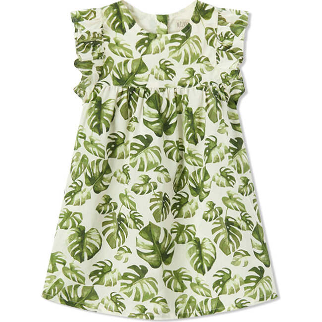 Island Leaf Butterfly Ruffle Dress & Bloomers