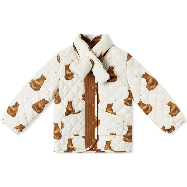Honey Bear Quilted Jacket and Scarf
