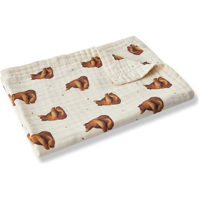 Honey Bear Double Sided Bamboo Big Lovey