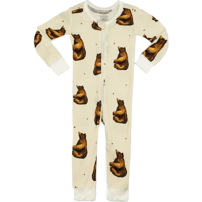 Honey Bear Bamboo Zipper Pajama