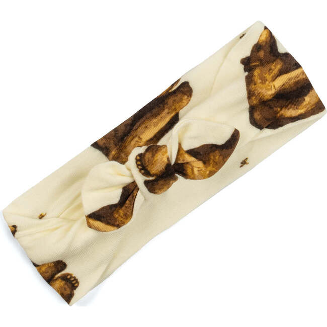 Honey Bear Bamboo Knotted Headband