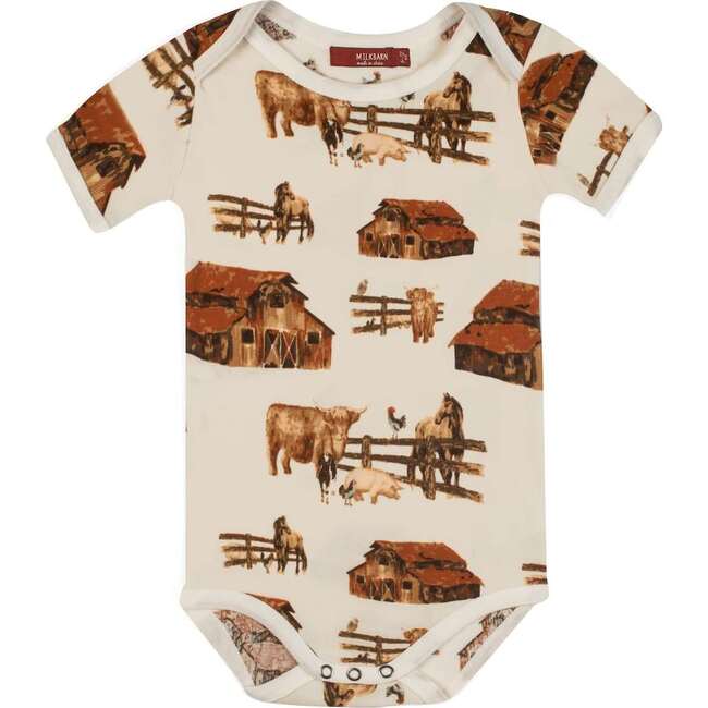 Homestead Organic Cotton Short Sleeve One Piece