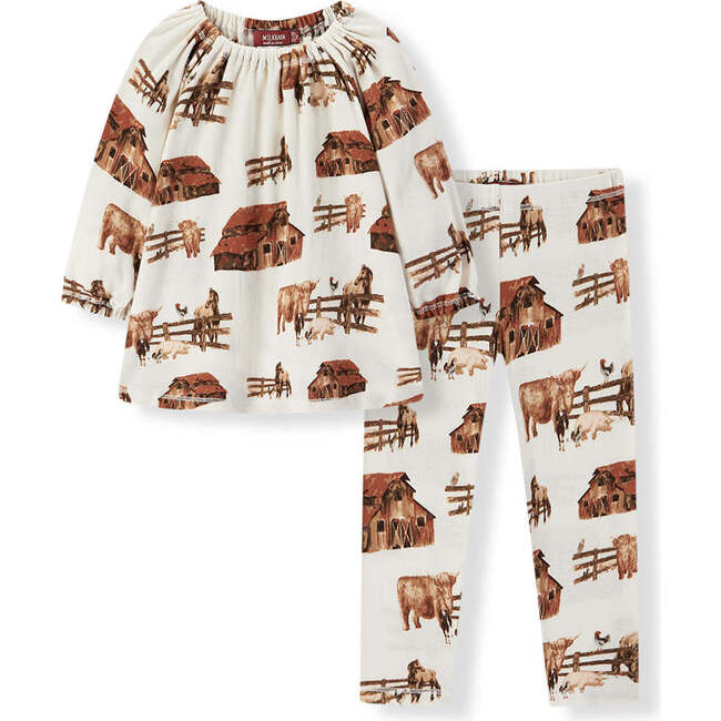 Homestead Organic Cotton Dress & Legging Set