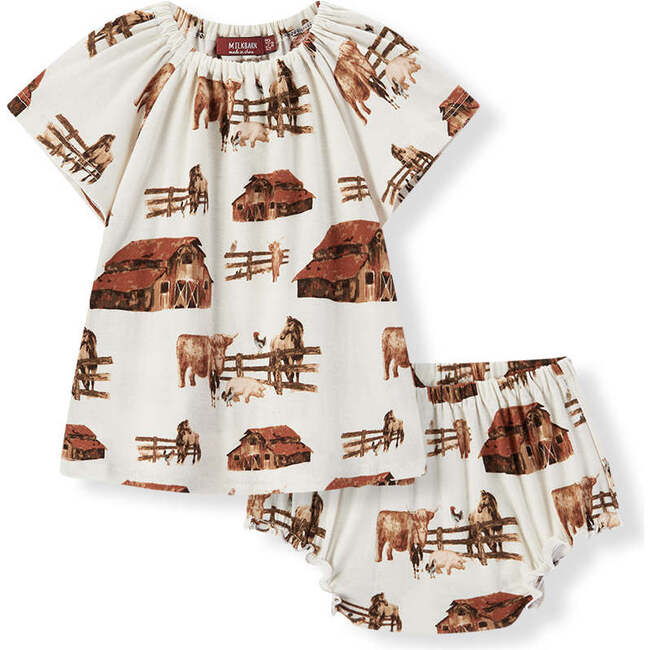 Homestead Organic Cotton Dress & Bloomer Set