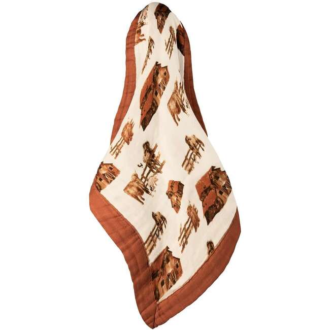 Homestead Mini Lovey Two-Layer Muslin Security Blanket