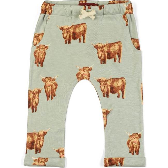 Highland Cow Bamboo Baby Jogger Pants