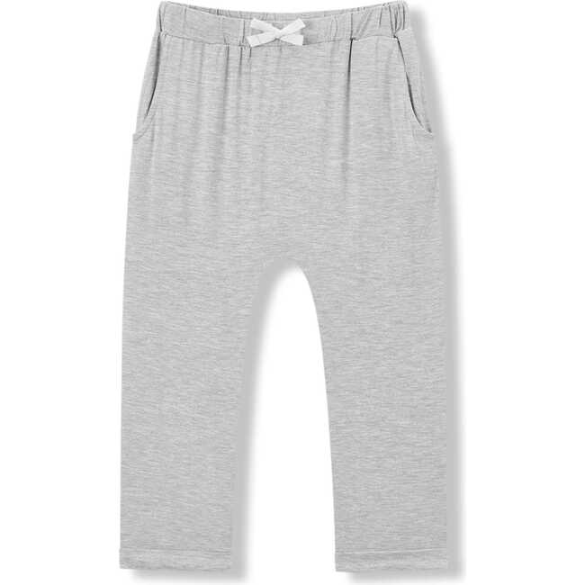 Grey Melange Luxe Solid Jogger Pants