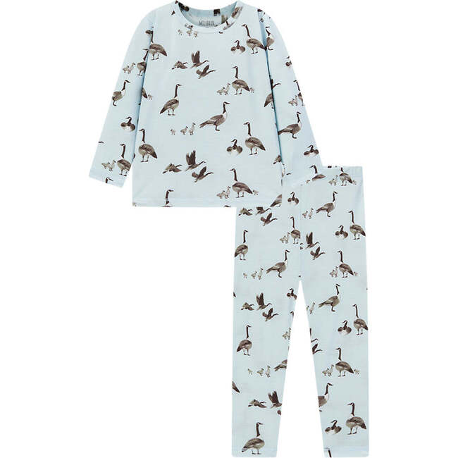 Goose Luxe Stretch Long Sleeve Two Piece Pajama Set