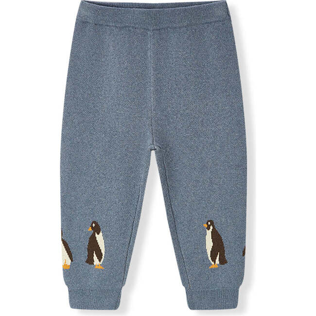 Penguin Family Knitted Birdseye Jacquard Sweatpants
