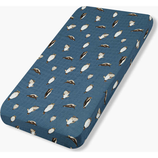 Penguin Bamboo Crib Sheet